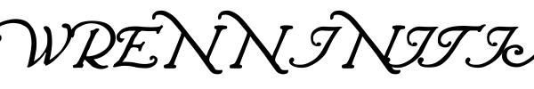 Wrenn Initials font preview